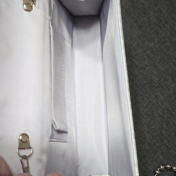 Tricia Evening/Cocktail Clutch or Shoulder Purse w/ Two Different Chains - Picture 4 of 6